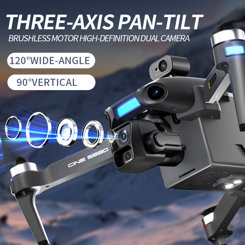Новый дрон 2026 года с двумя 8 – обзор и цена Drone Gimbal Brushless