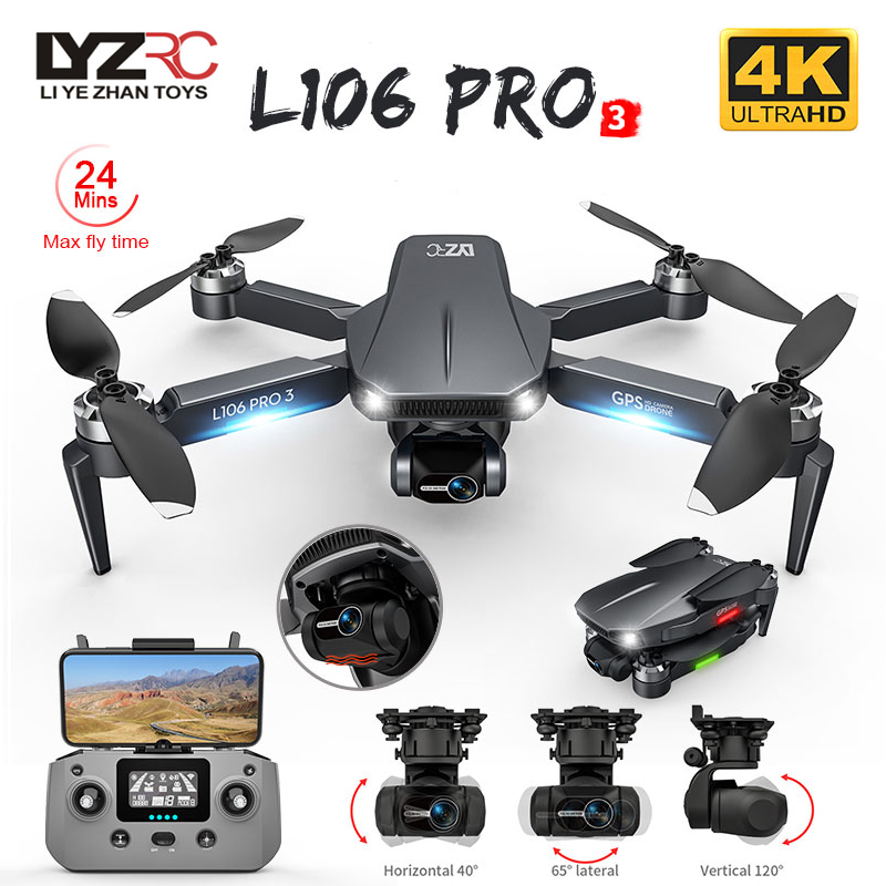 L106 Pro 3 Дрон 5G WIFI FPV Ск – обзор и цена Drone Gimbal 2 Axis
